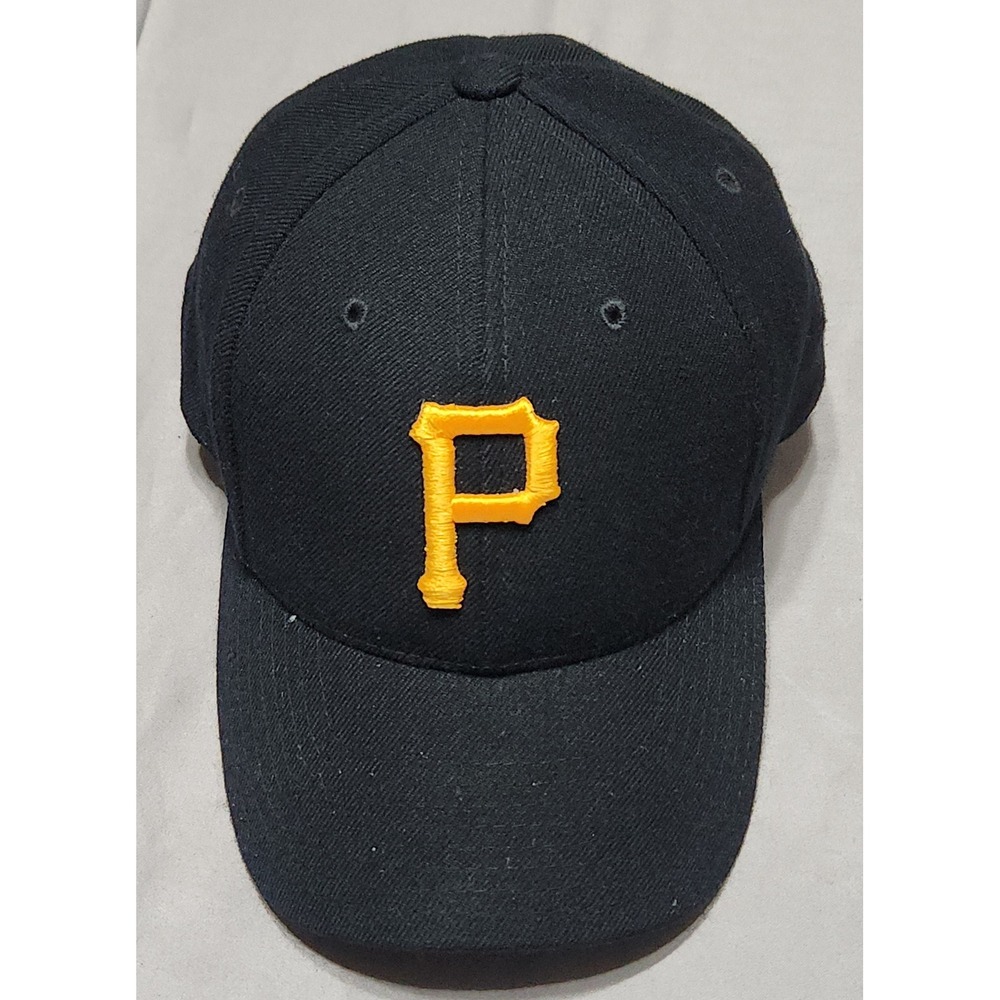 Puma Logo Athletic Pittsburgh Pirates MLB Snapback Hat Black Yellow DB04160635 - Picture 1 of 8